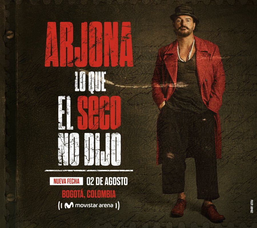 RICARDO ARJONA | LO QUE EL SECO NO DIJO - CUARTA FECHA - Cover [migrated:https://www.tuboleta.com/sites/default/files/2025-12/Image.jpeg]