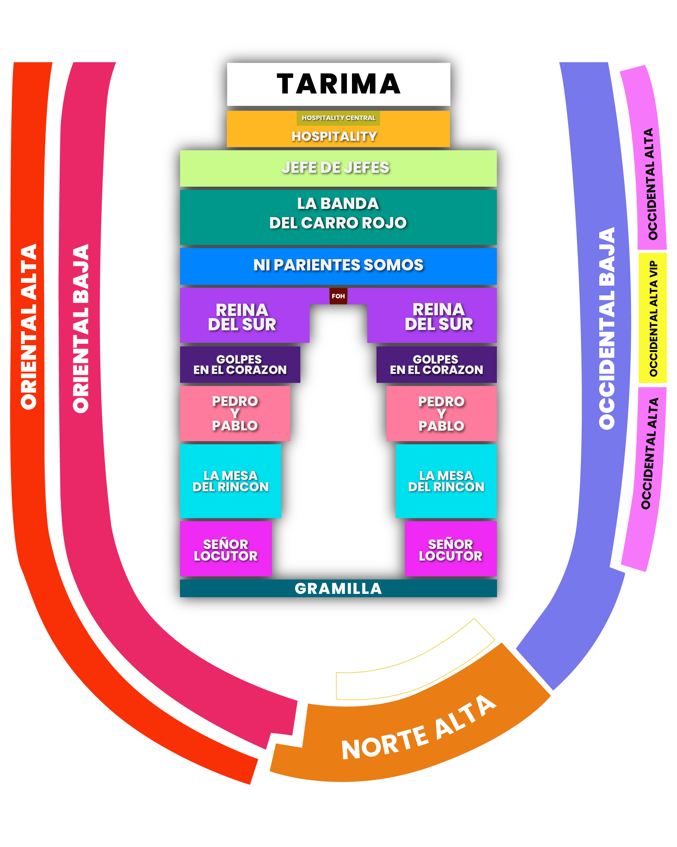 LOS TIGRES DEL NORTE | LOS TIGRES DEL MUNDO 2026 - Venue Map [migrated:https://tuboleta.com/sites/default/files/2025-12/MAPA%20SIN%20FONDO%20TIGRES.png]