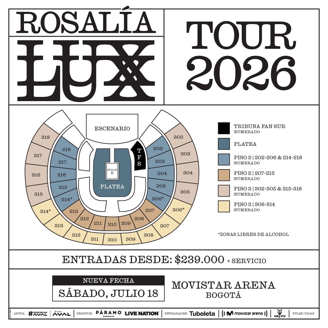Rosalia Lux Tour - Venue Map [migrated:https://web.tuboleta.com/images/Eventos/Rosalia-Lux-Tour-2026/assets/img/Plano-Venue.png]