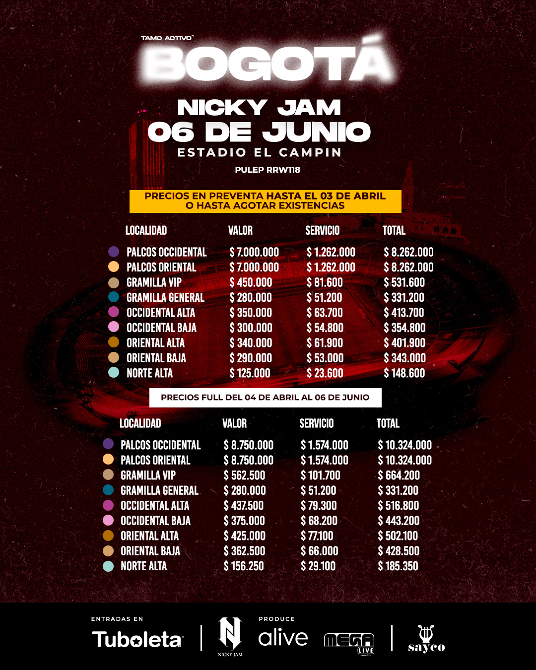 Nicky Jam | Tamo Activo Bogotá - Price Chart [migrated:https://web.tuboleta.com/images/Eventos/Nicky-Jam-Tamo-Activo/assets/img/Tabla-Precios.jpg]