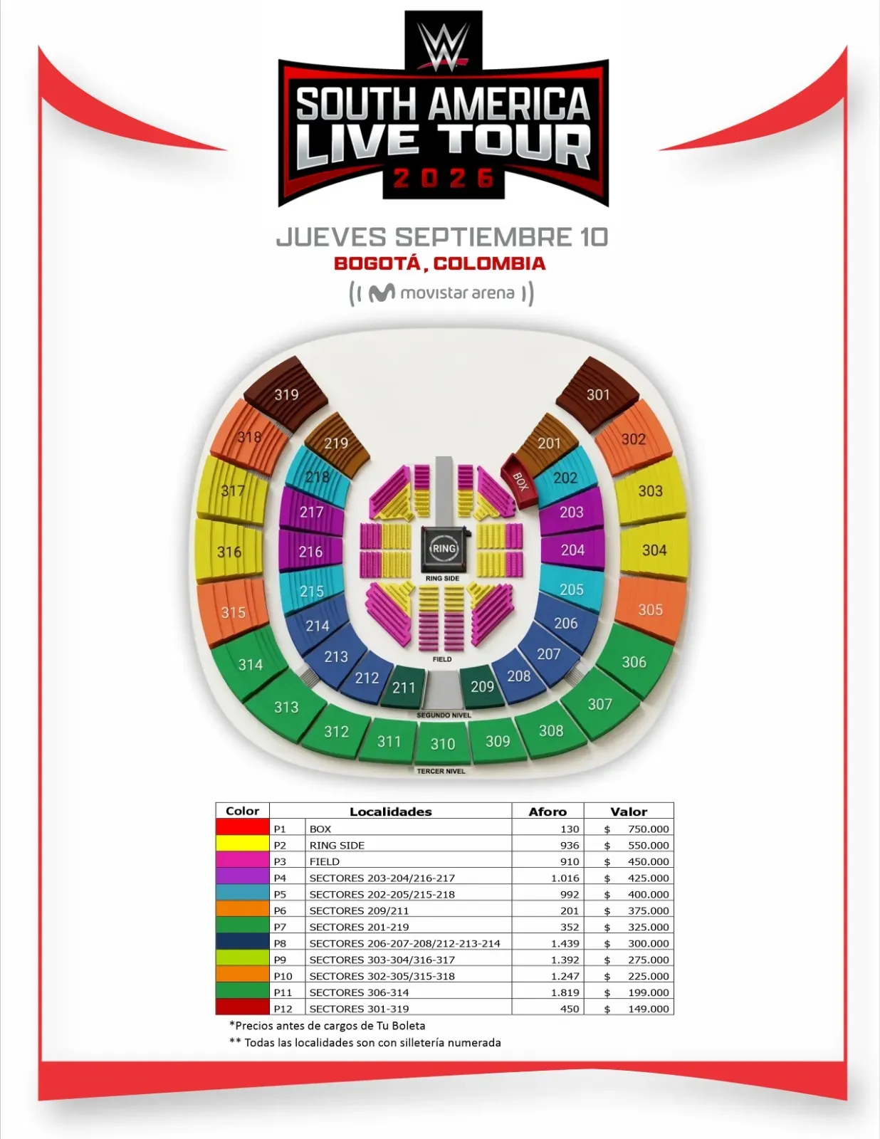 WWE map
