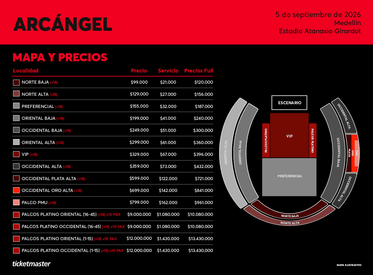 Arcángel 20 Aniversario - Venue Map [migrated:https://cdn.getcrowder.com/images/fbf02d45-6801-4d78-b504-b76f99a1ebf9-arpreciosdesktop.png]