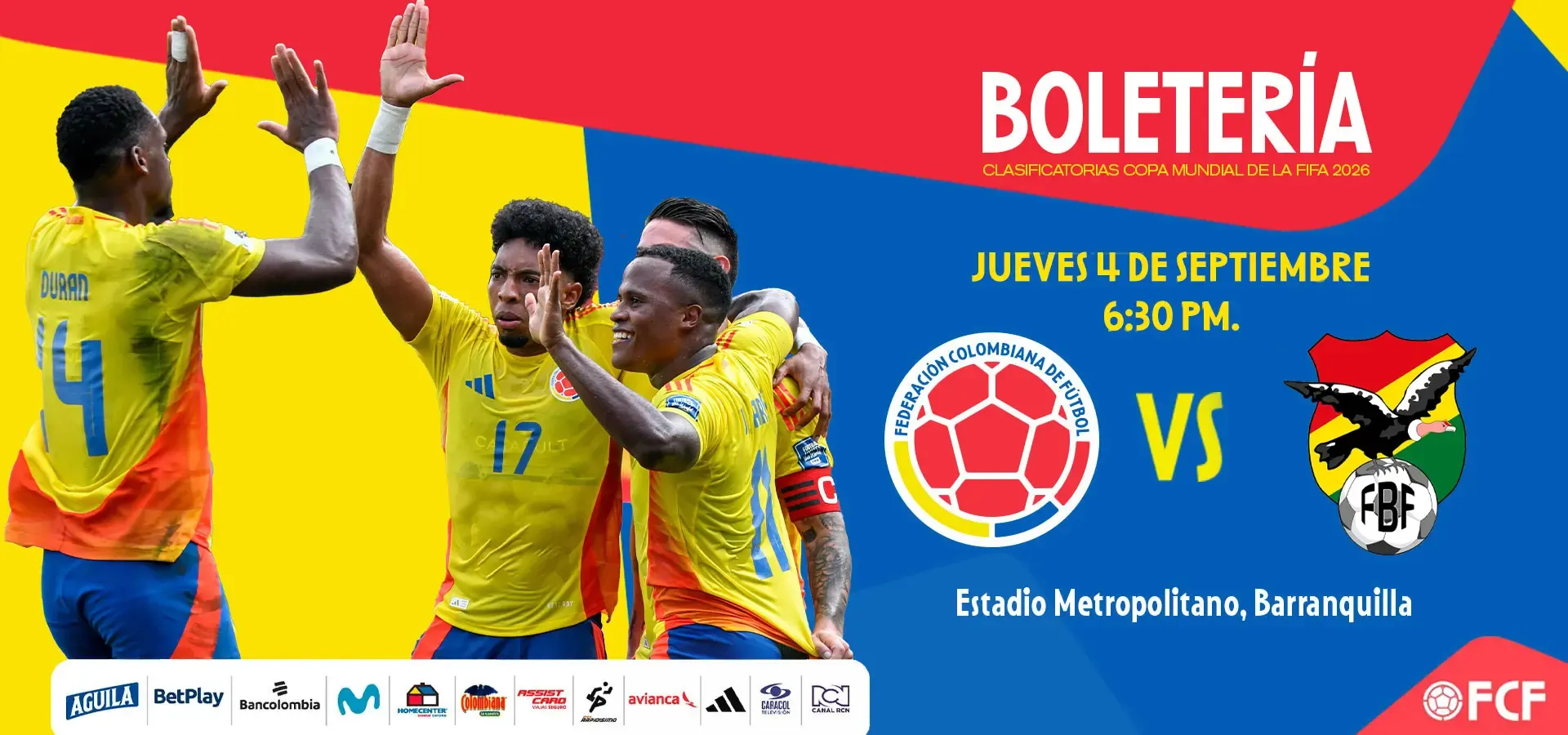 Colombia vs Bolivia | Eliminatorias FIFA 2026 - Cover [migrated:https://web.tuboleta.com/images/Eventos/eliminatorias-seleccion-colombia/assets/img/hero.webp]
